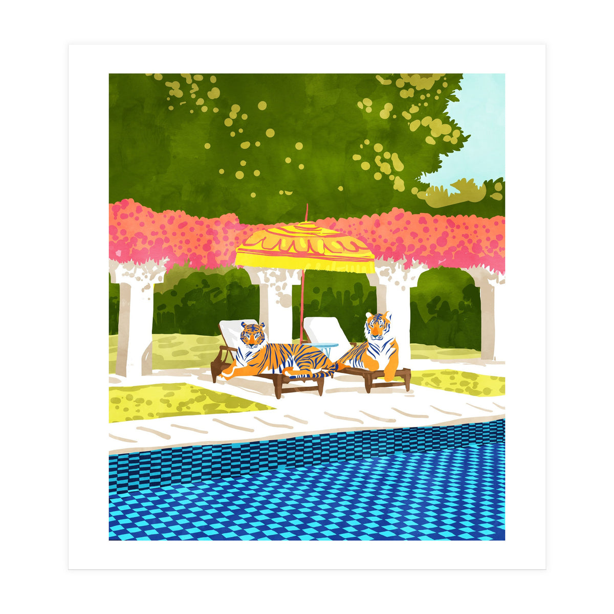 Tiger Vacay (Print Only)