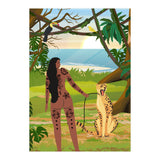 Boho Girl with Cheetah (Print Only) thumbnail