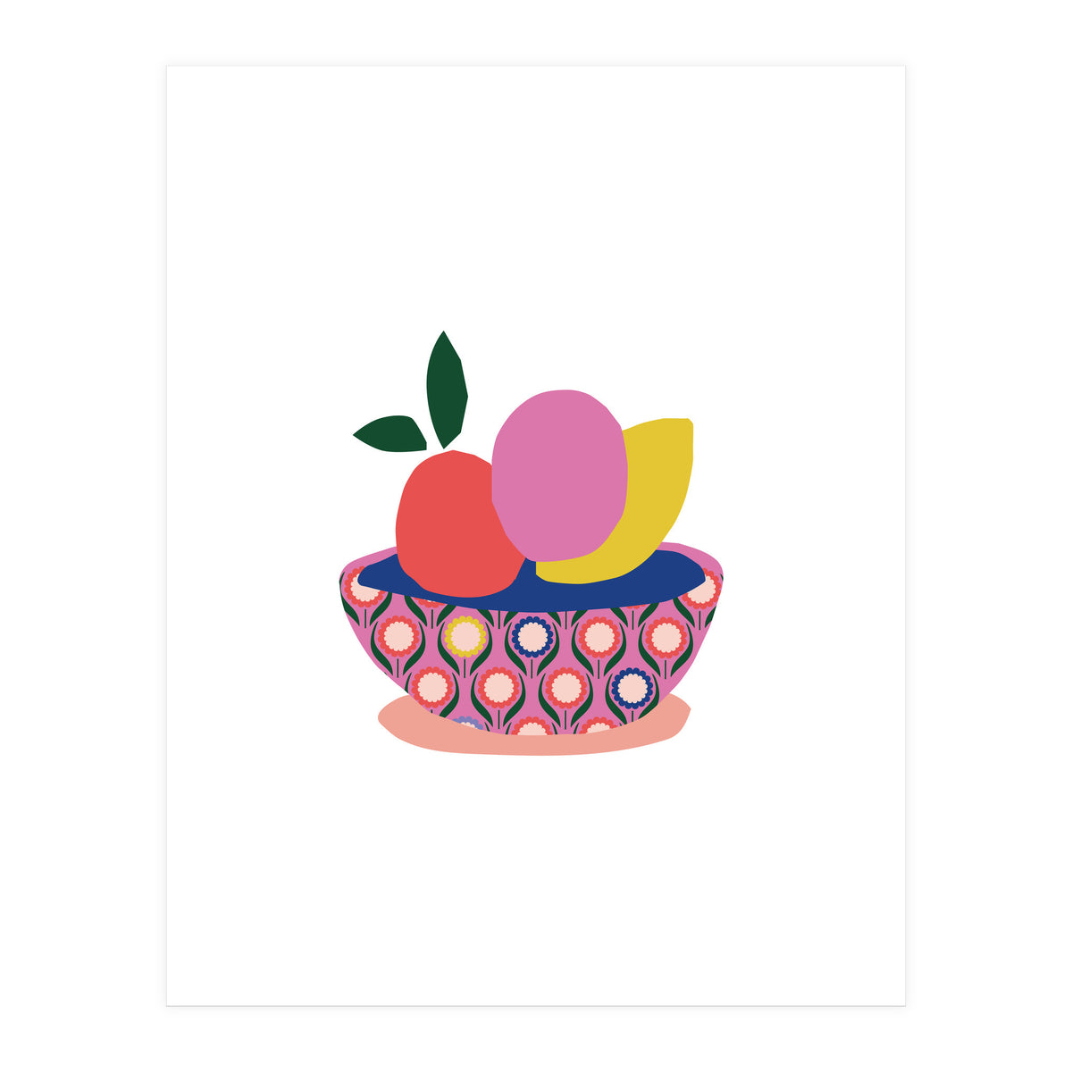 Fruits In Basket 1 Rgb Cropped White (Print Only)