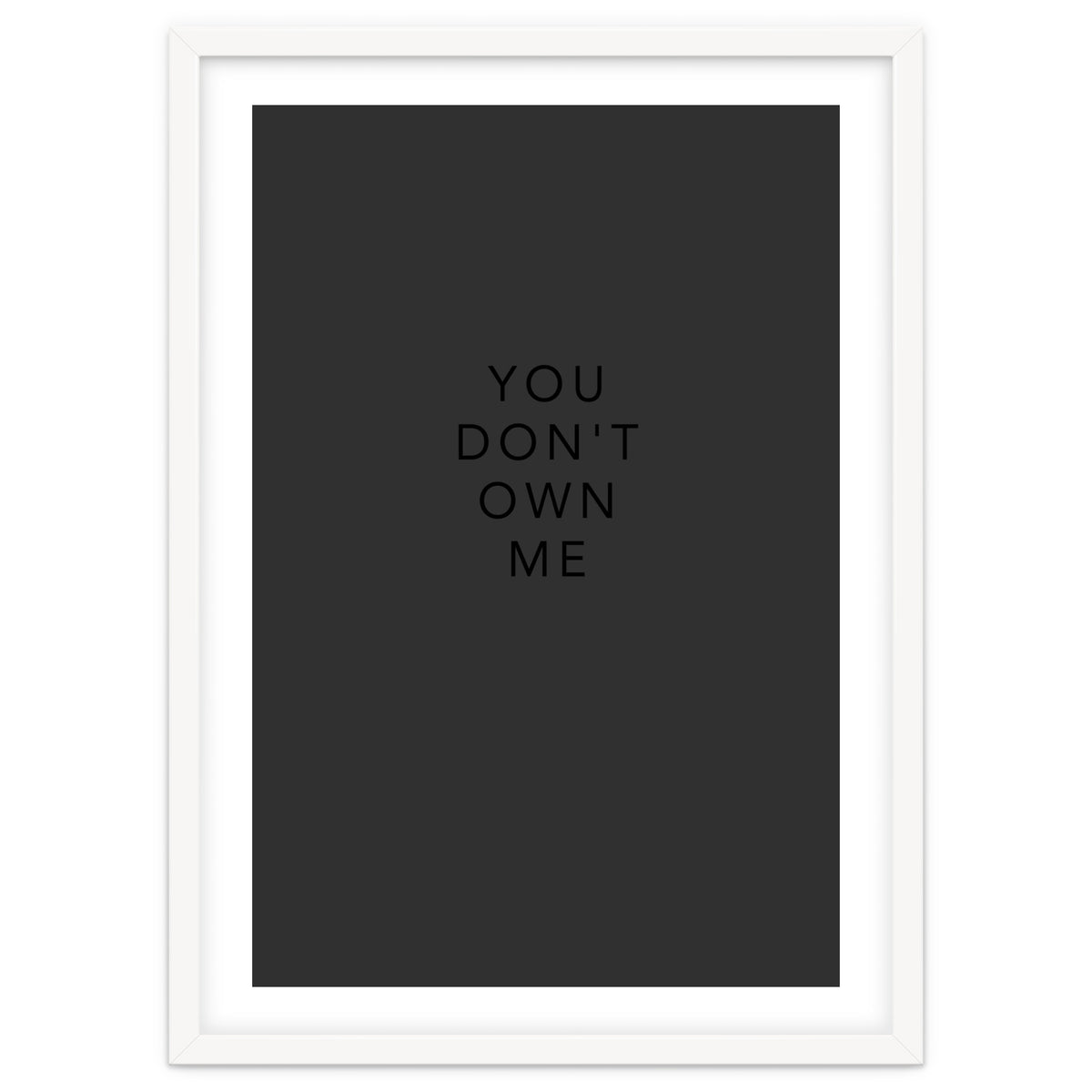 YOU DON’T OWN ME