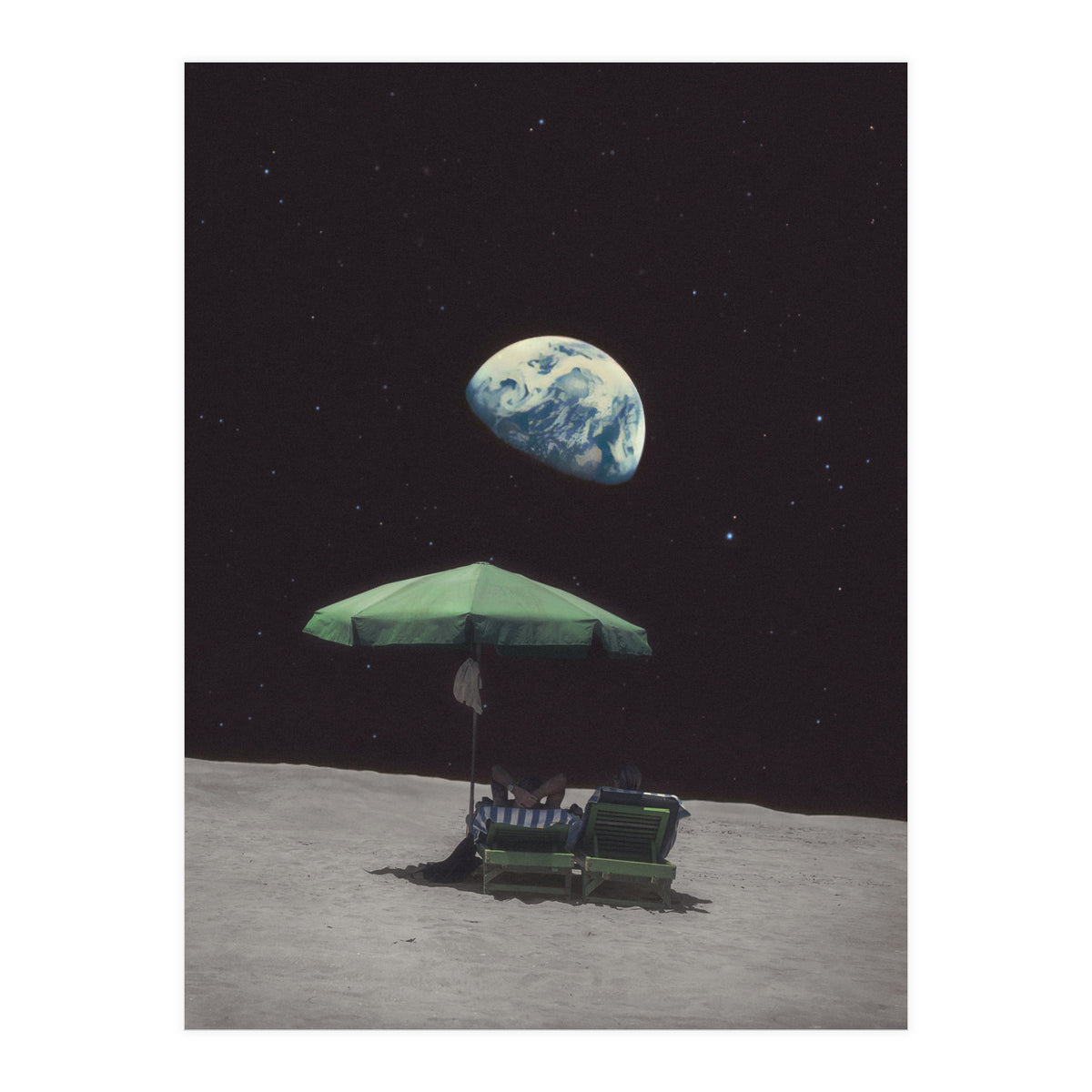 She said she loves the moon (Print Only)