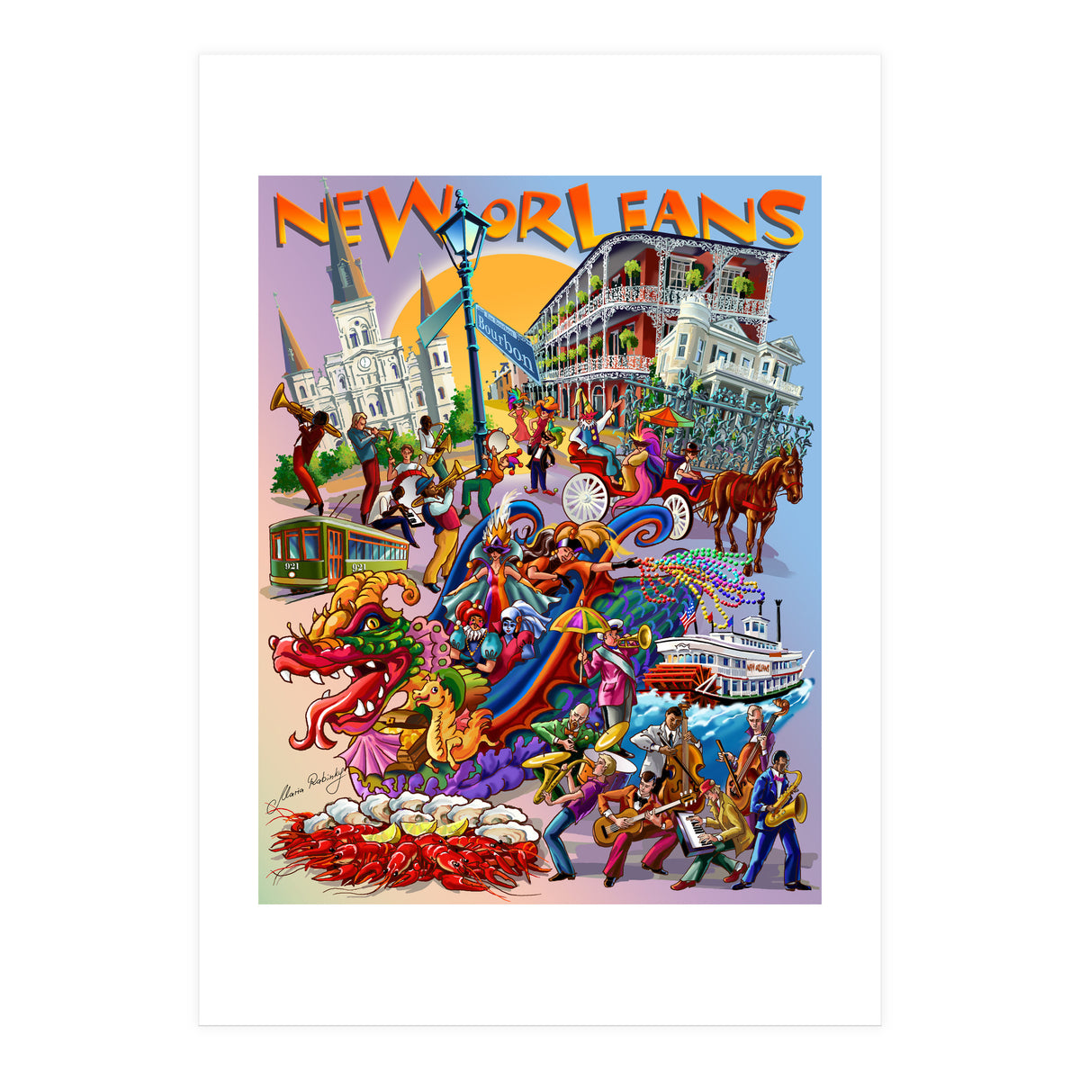 New Orleans Illustration (Print Only)