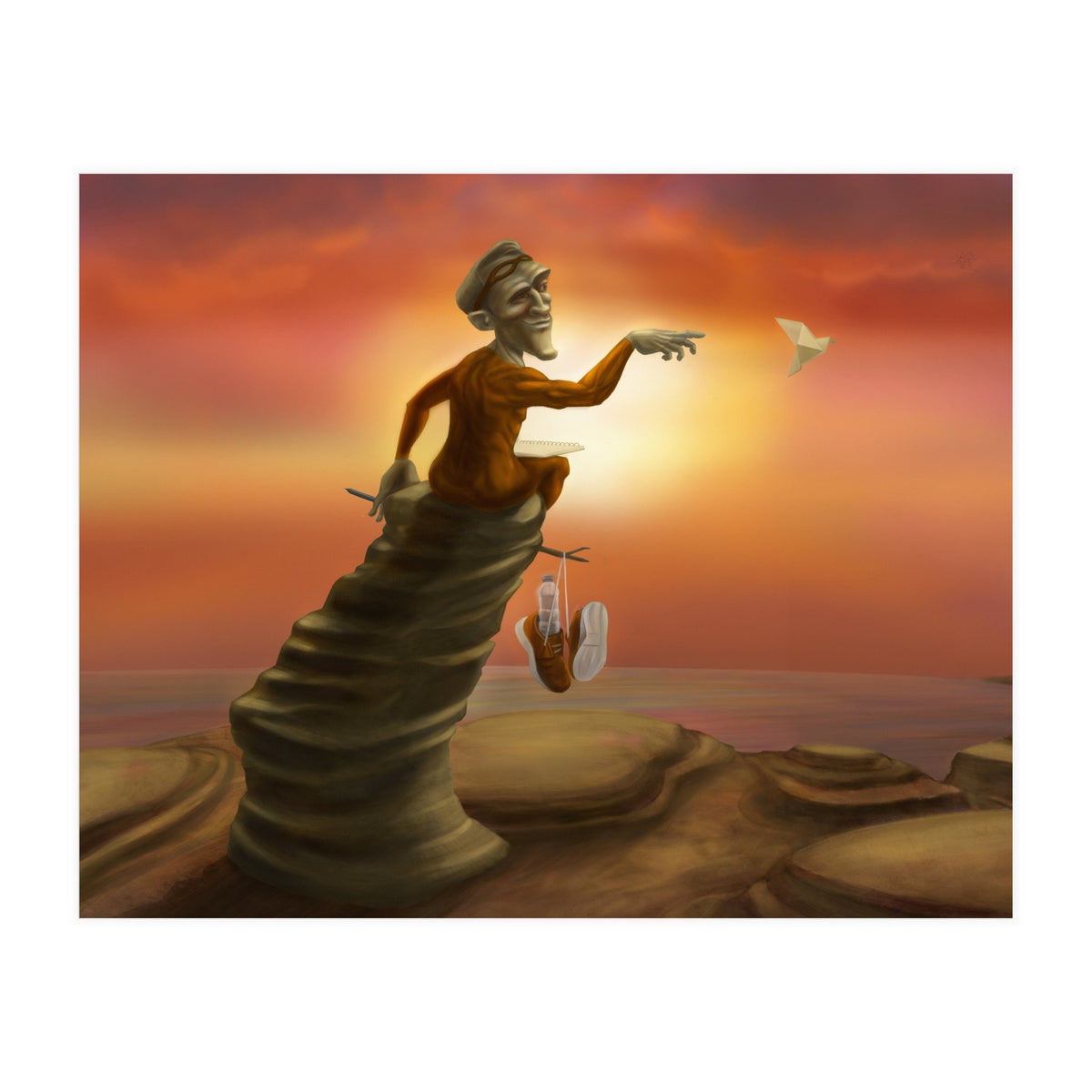 Superhero on a break (Print Only)