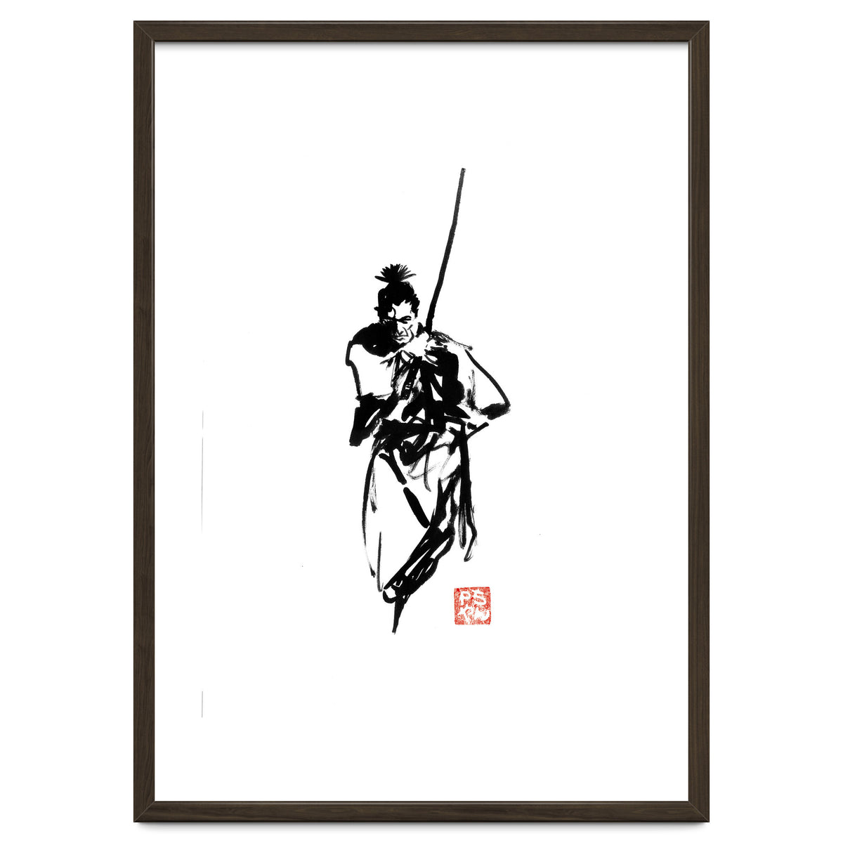 Samurai and sword