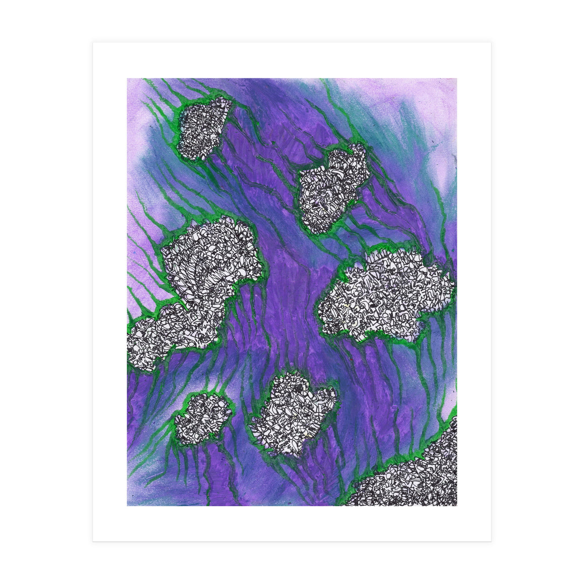 Purple Floating (Print Only)