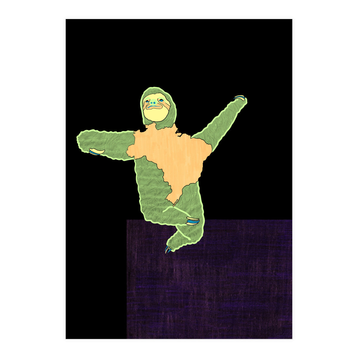 Brazilian Maned Sloth (Print Only)