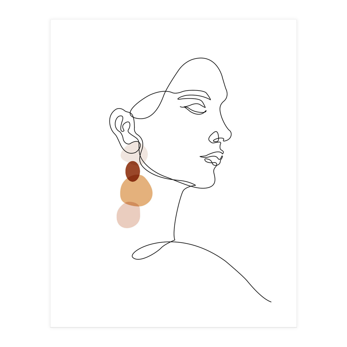 Earring woman (Print Only)