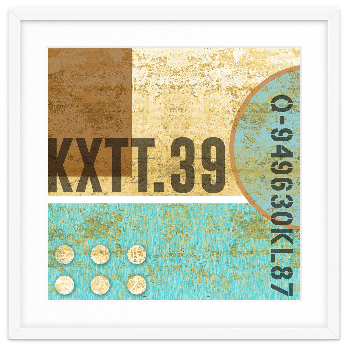 Abstract Industrial Sand And Blue