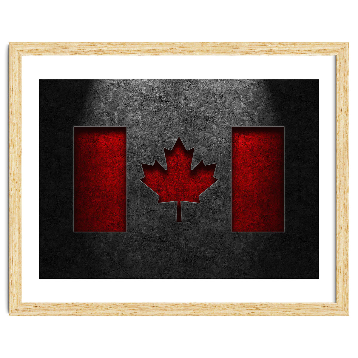 Canadian Flag Stone Texture