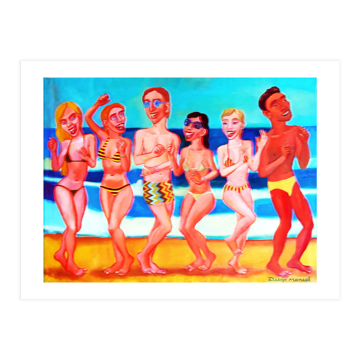 Fiesta En La Playa 6 3d (Print Only)