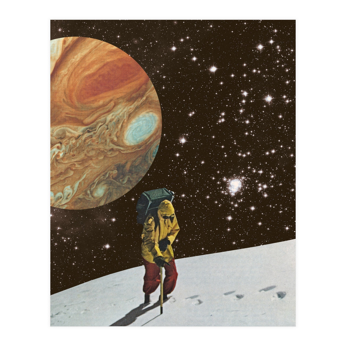 Hiking On The Moon (Print Only)