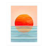 Geometric Minimalist Sunset (Print Only)