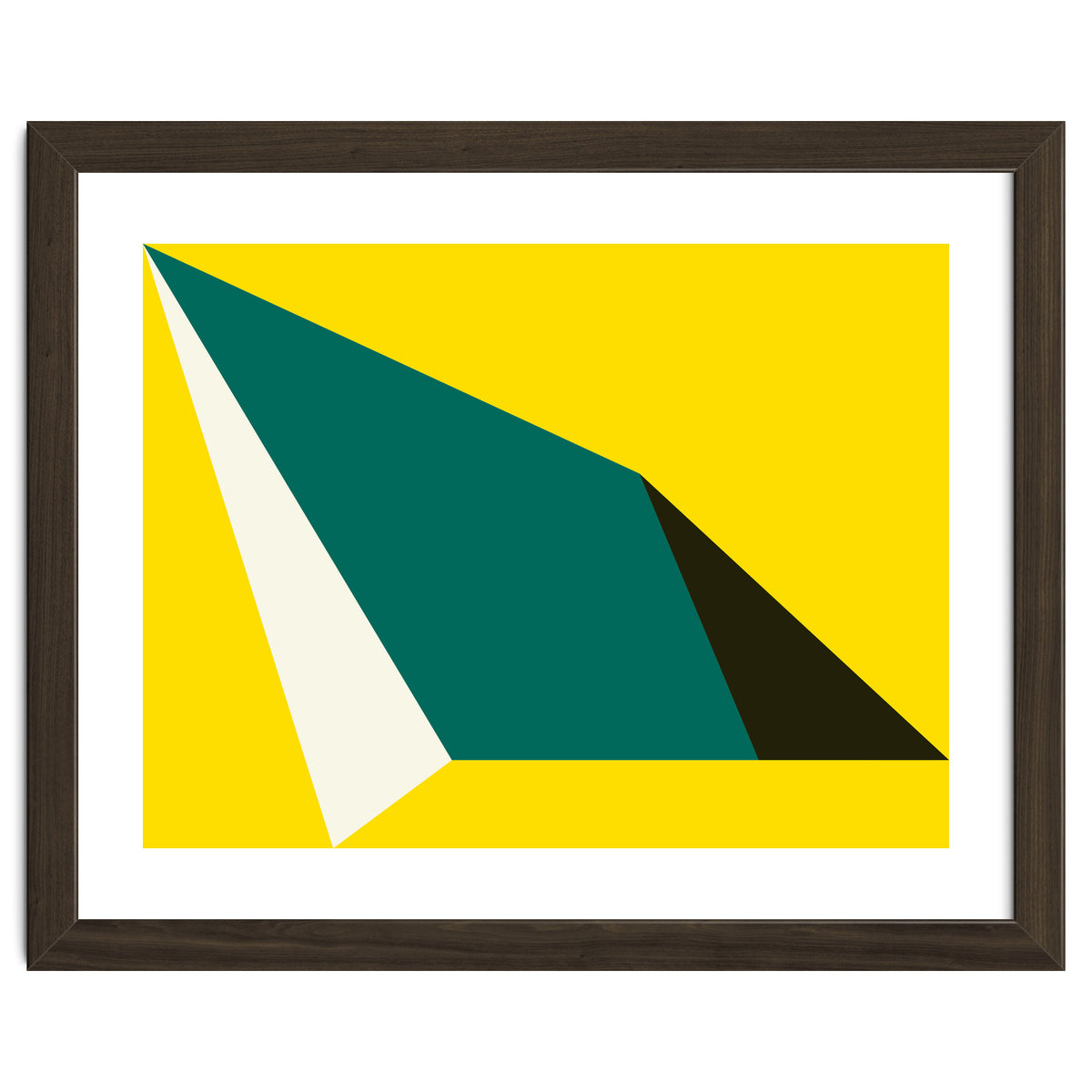 Geometric Shapes No. 74 - yellow, green & black