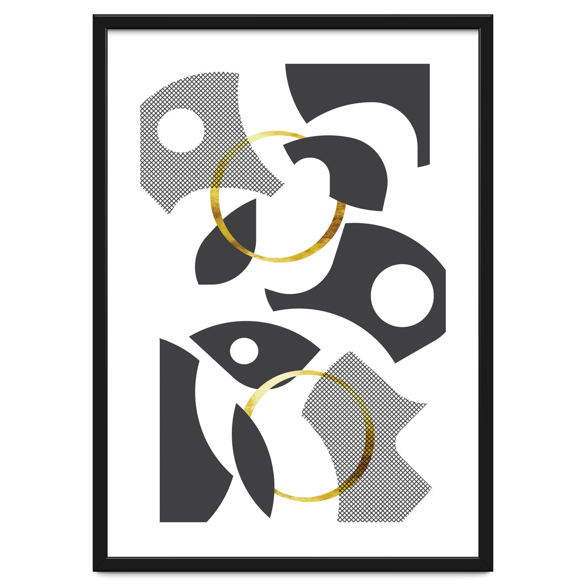 Cut Out Abstract No. 1 | gold