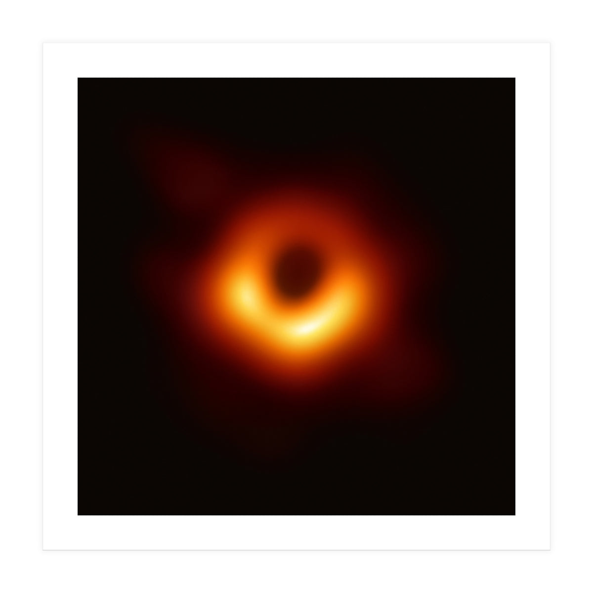 First Image of a Blackhole (Square Version) (Print Only)