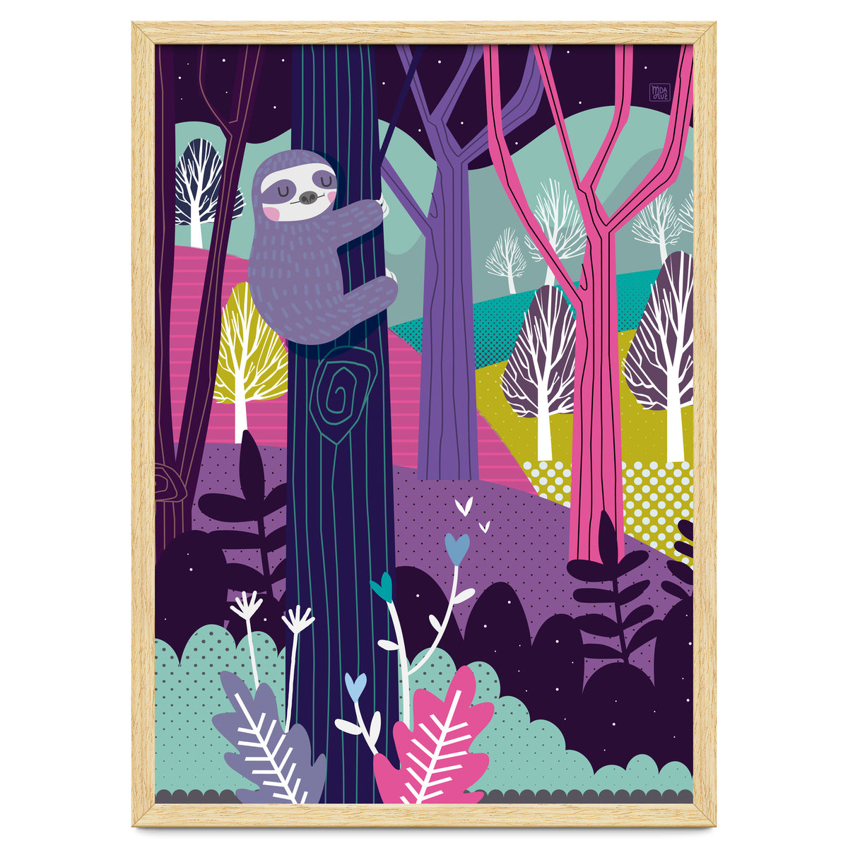 Sloth in the woods