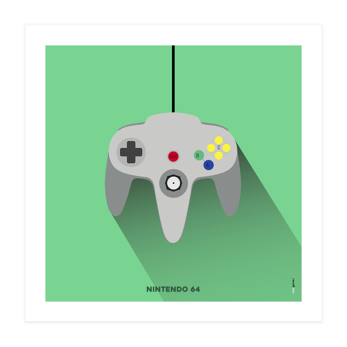 Joystick Videogames Nintendo 64 (Print Only)