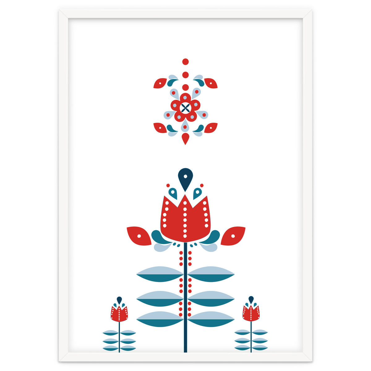 Scandinavian Folk Flowers