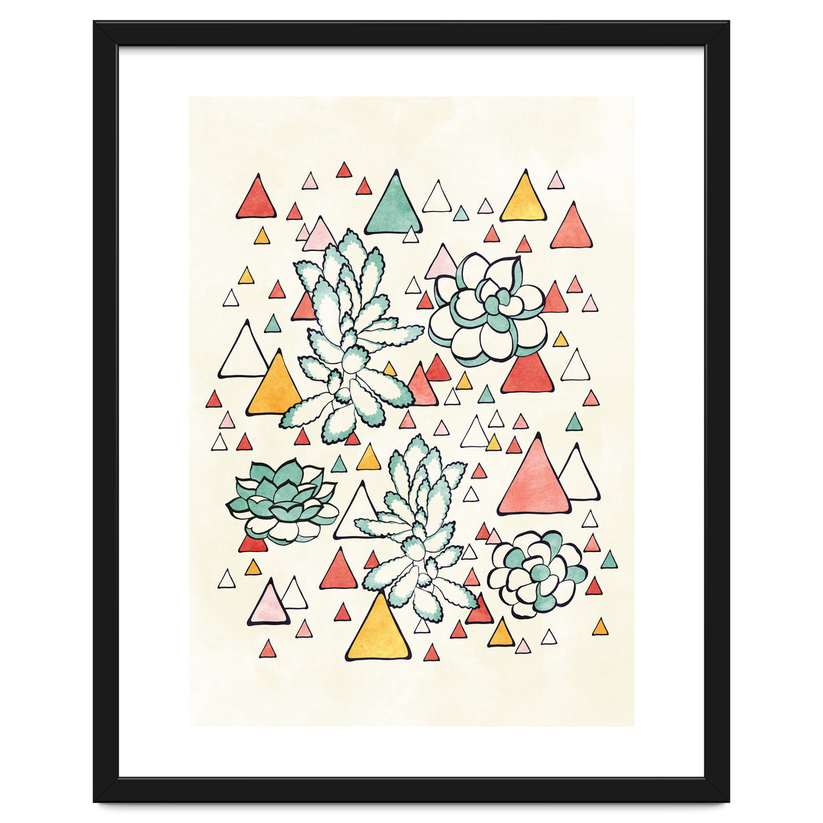 Succulent And Triangles