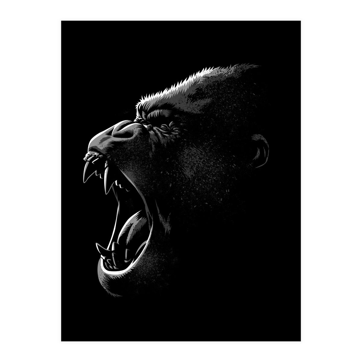 Gorilla Attack (Print Only)