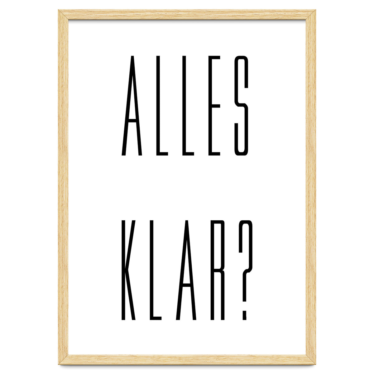 Alles Klar - German vocabulary!