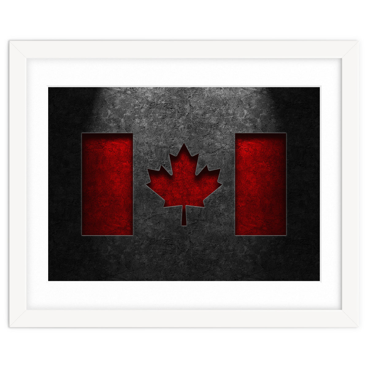 Canadian Flag Stone Texture