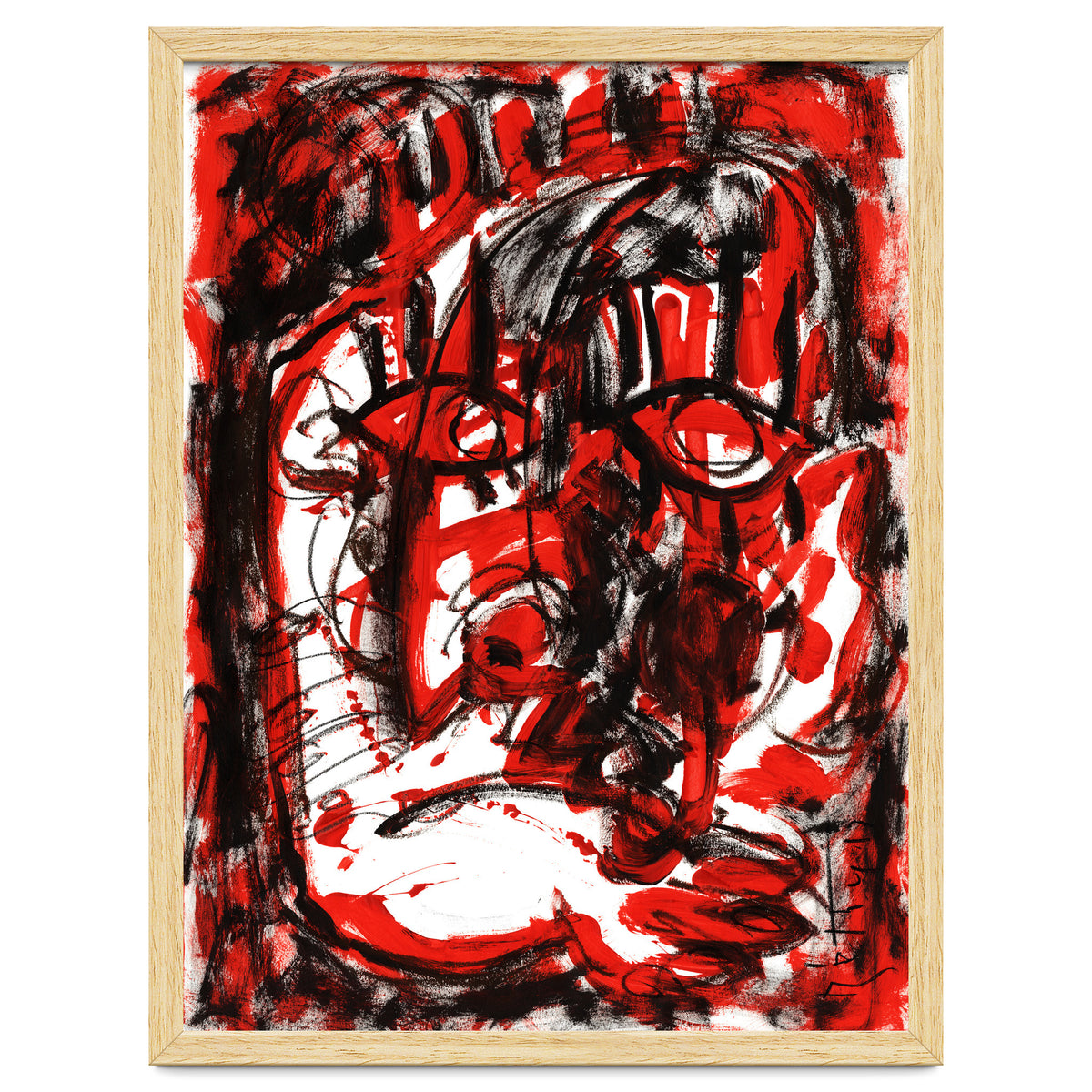 Anger - white background