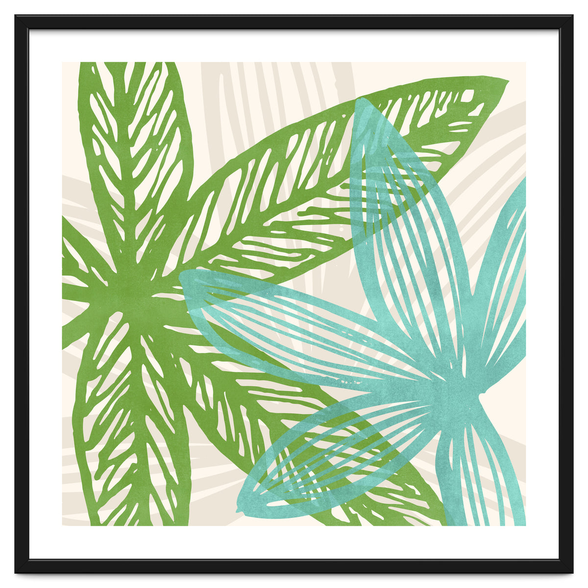 Abstract Coastal Flora