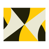 Geometric Shapes No. 4 - yellow, black & white (Print Only) thumbnail