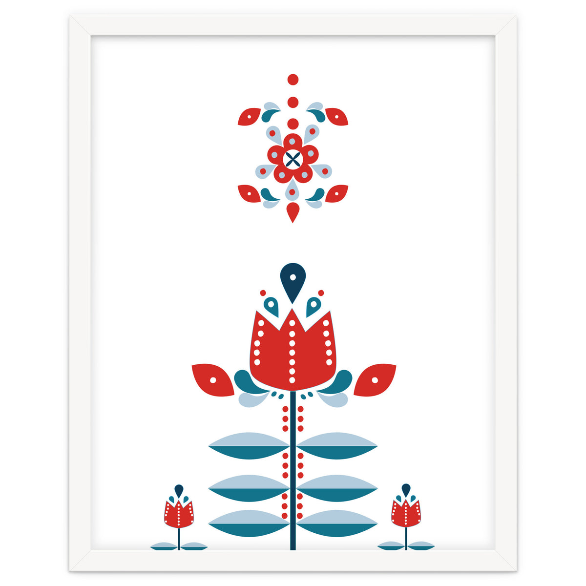 Scandinavian Folk Flowers