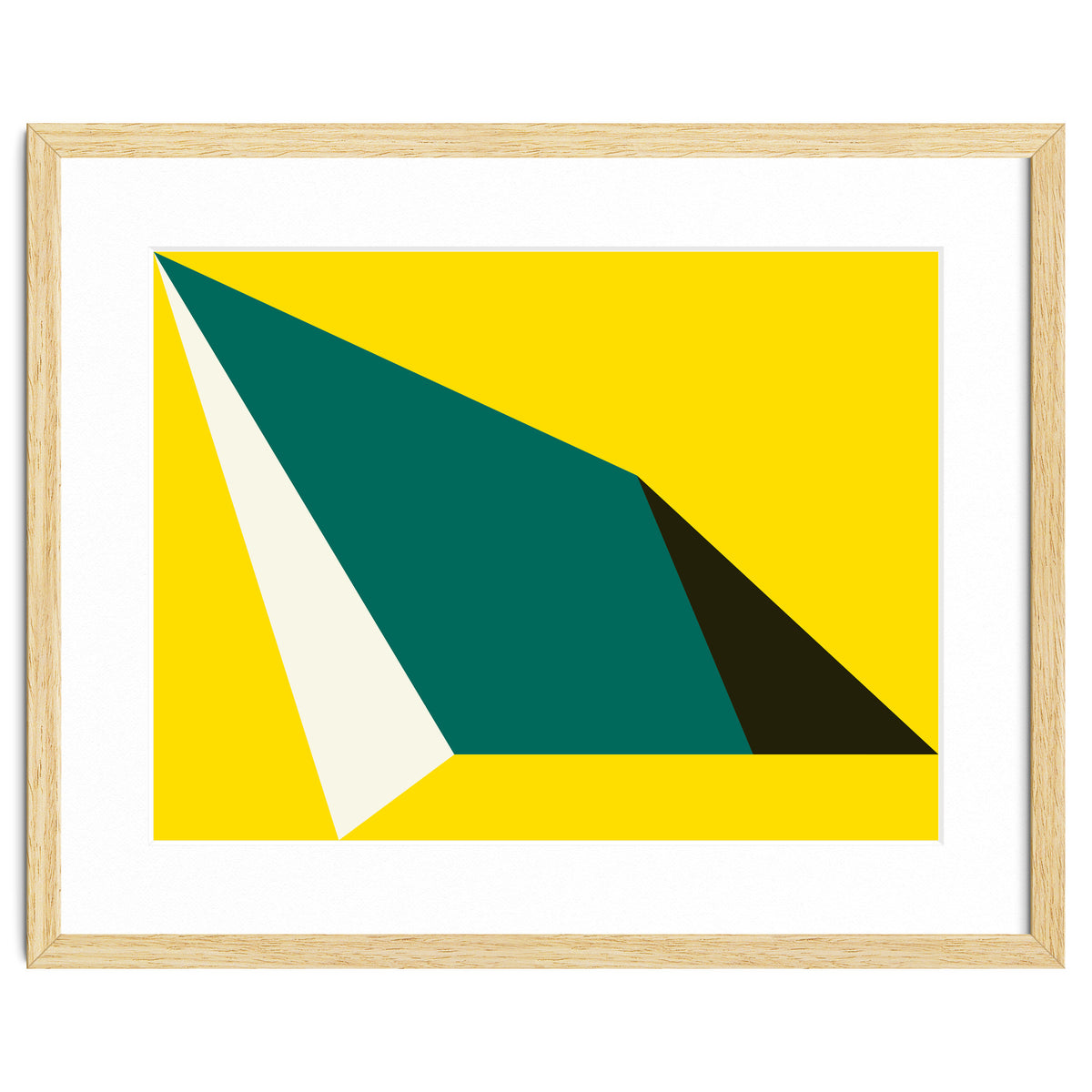 Geometric Shapes No. 74 - yellow, green & black