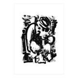 Saint With Bird - b&w (Print Only) thumbnail