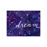 Watercolor inspirational dream galaxy (Print Only) thumbnail