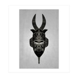 Horned Tribal Mask  (Print Only) thumbnail