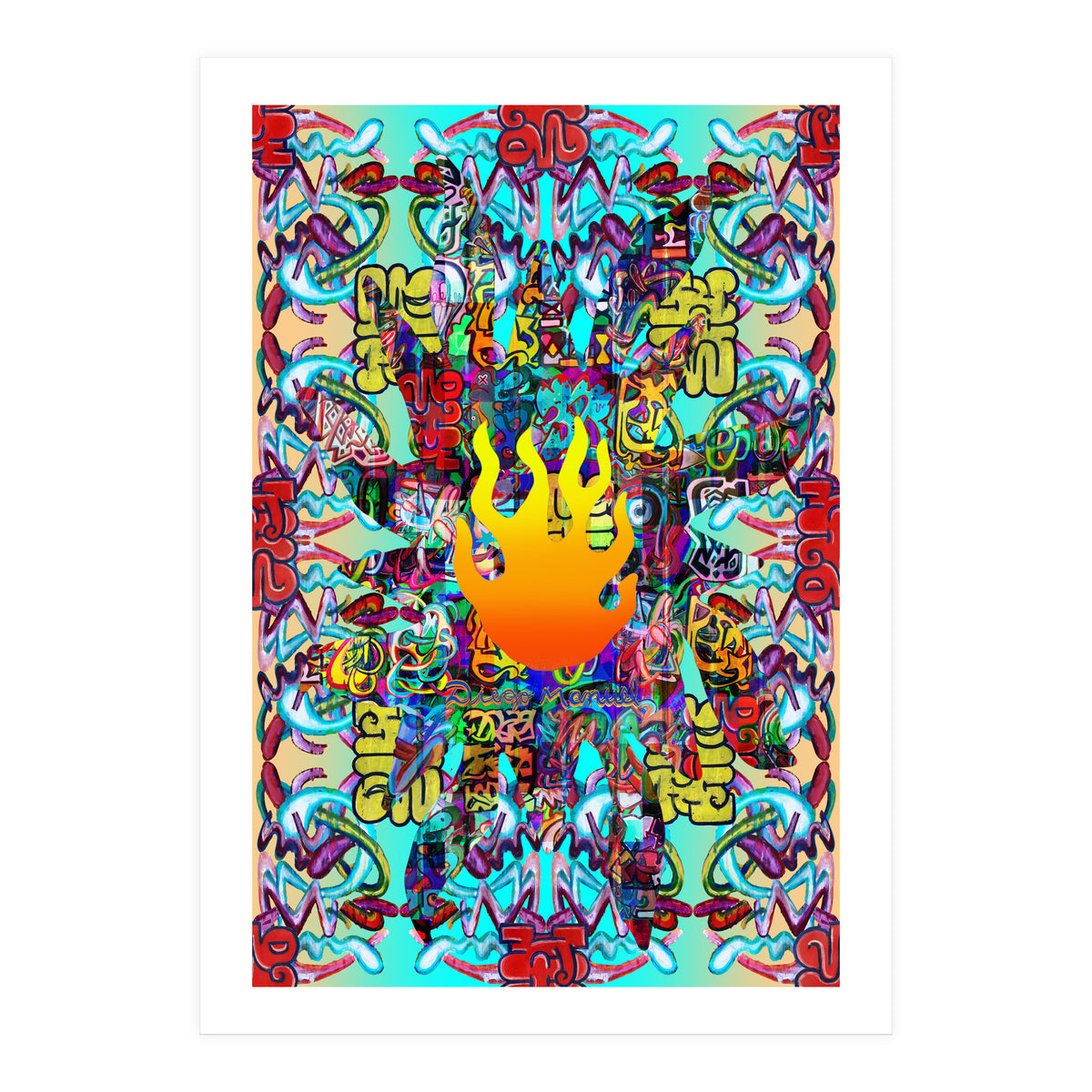 Fuego Y Graffiti 35 (Print Only)