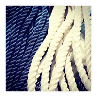 Blue and white fishing rope (Print Only)
