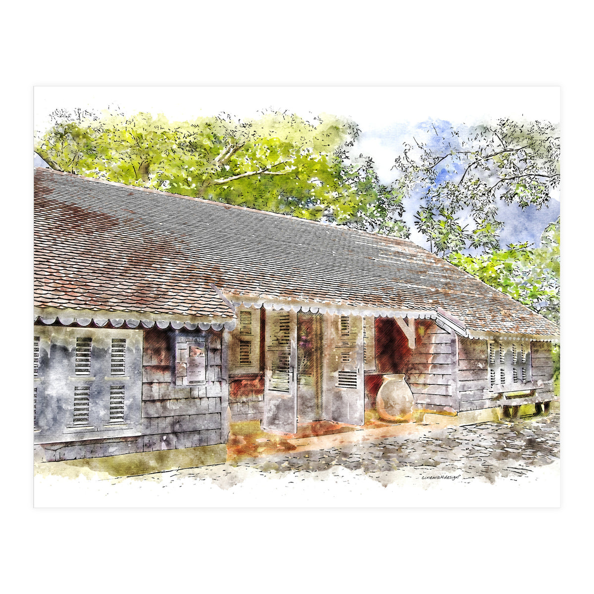 Caribbean Homestead (Print Only)