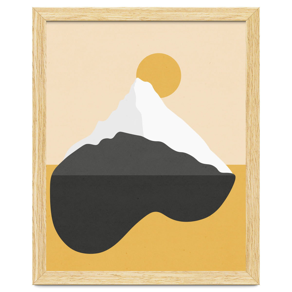 Abstract Mountain - Golden Desert