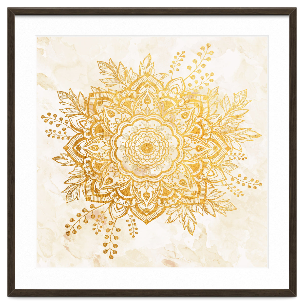 Queen Starring of Mandala-Gold Sunflower II