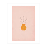 Pink and orange botanical art (Print Only) thumbnail