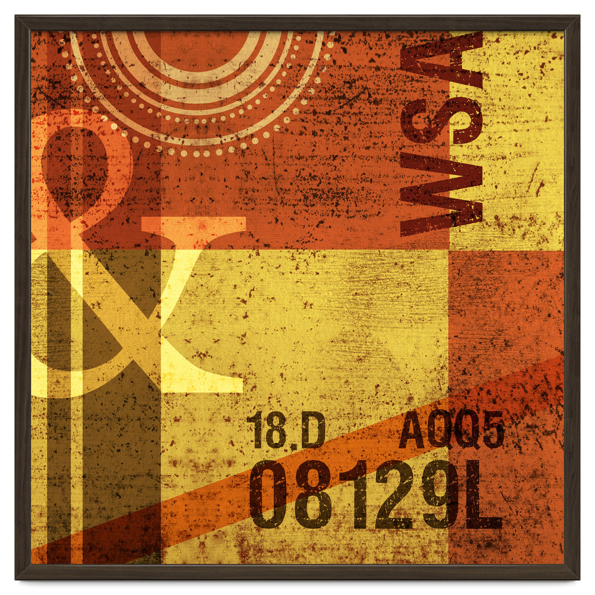 Abstract Industrial Yellow