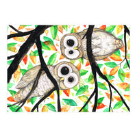 Two curious owls (Print Only)