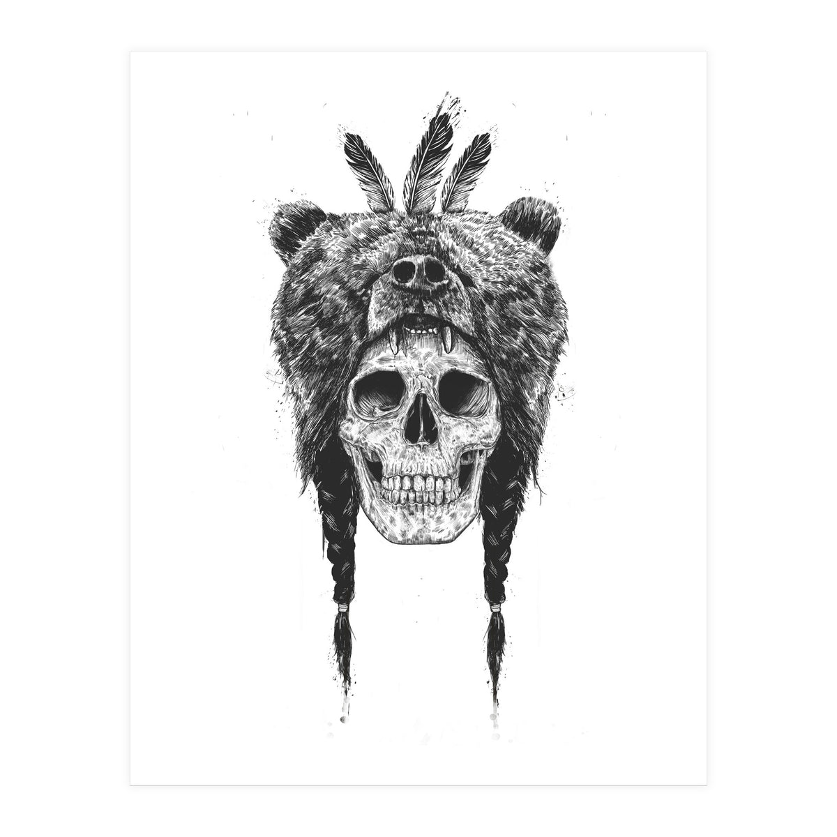 Dead Shaman Bw (Print Only)