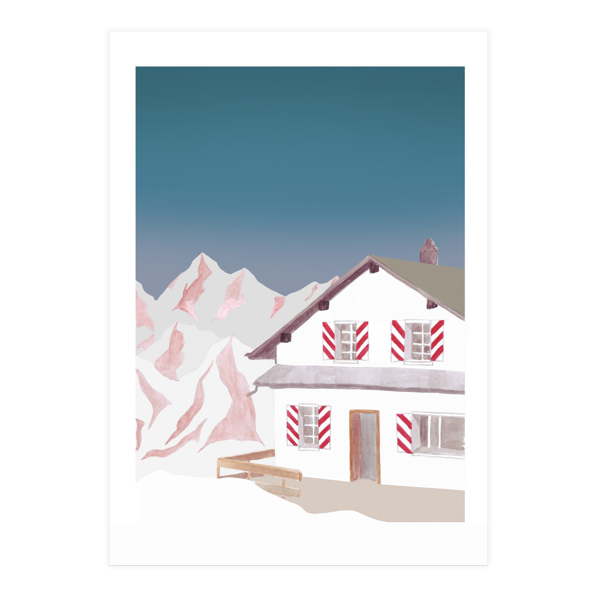 Mountain Love Mountain Hut (Print Only)
