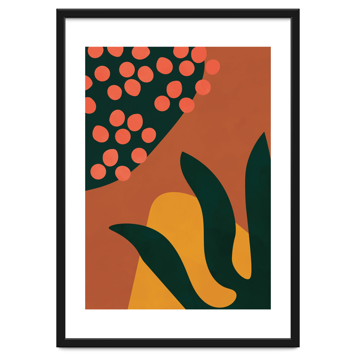 Abstract Boho Botanical Minimalist Modern