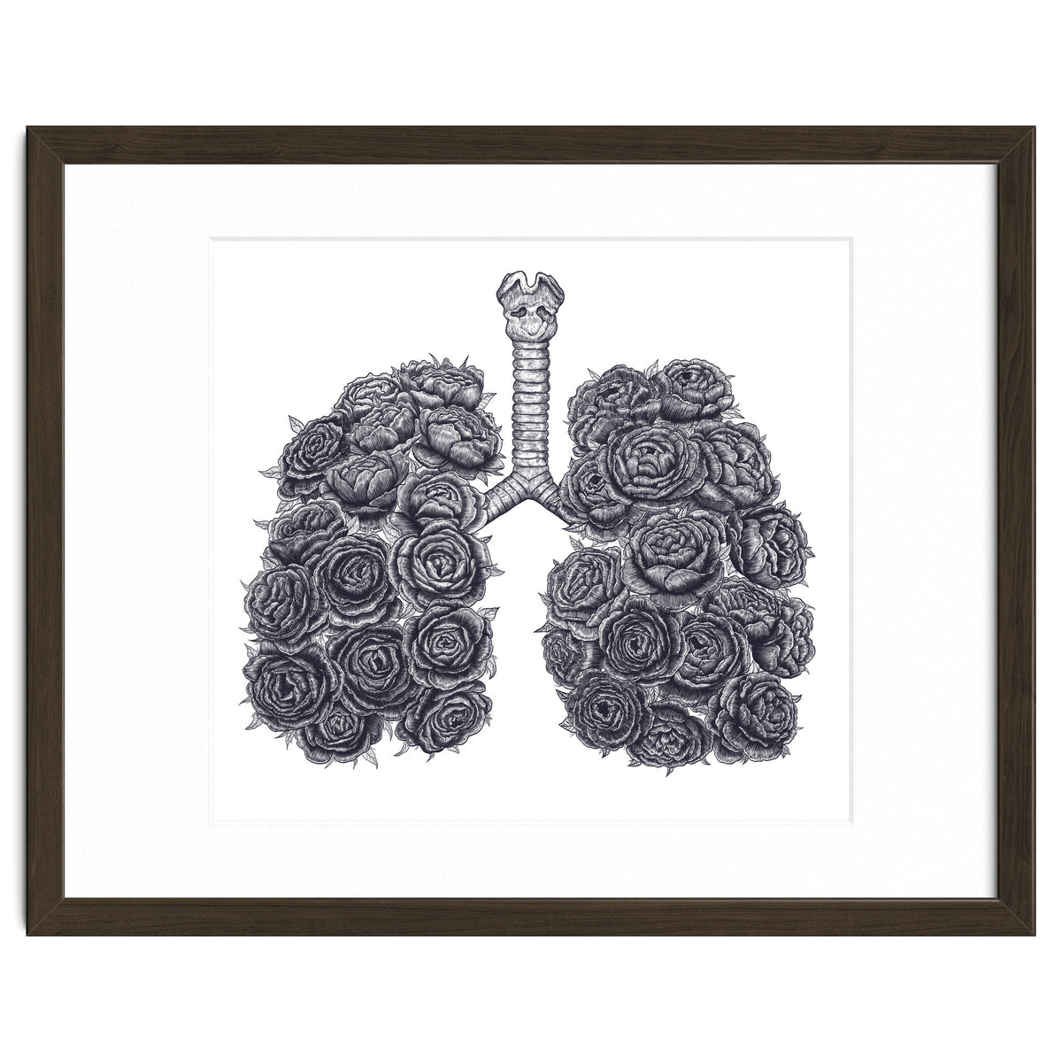 Lungs With Peonies