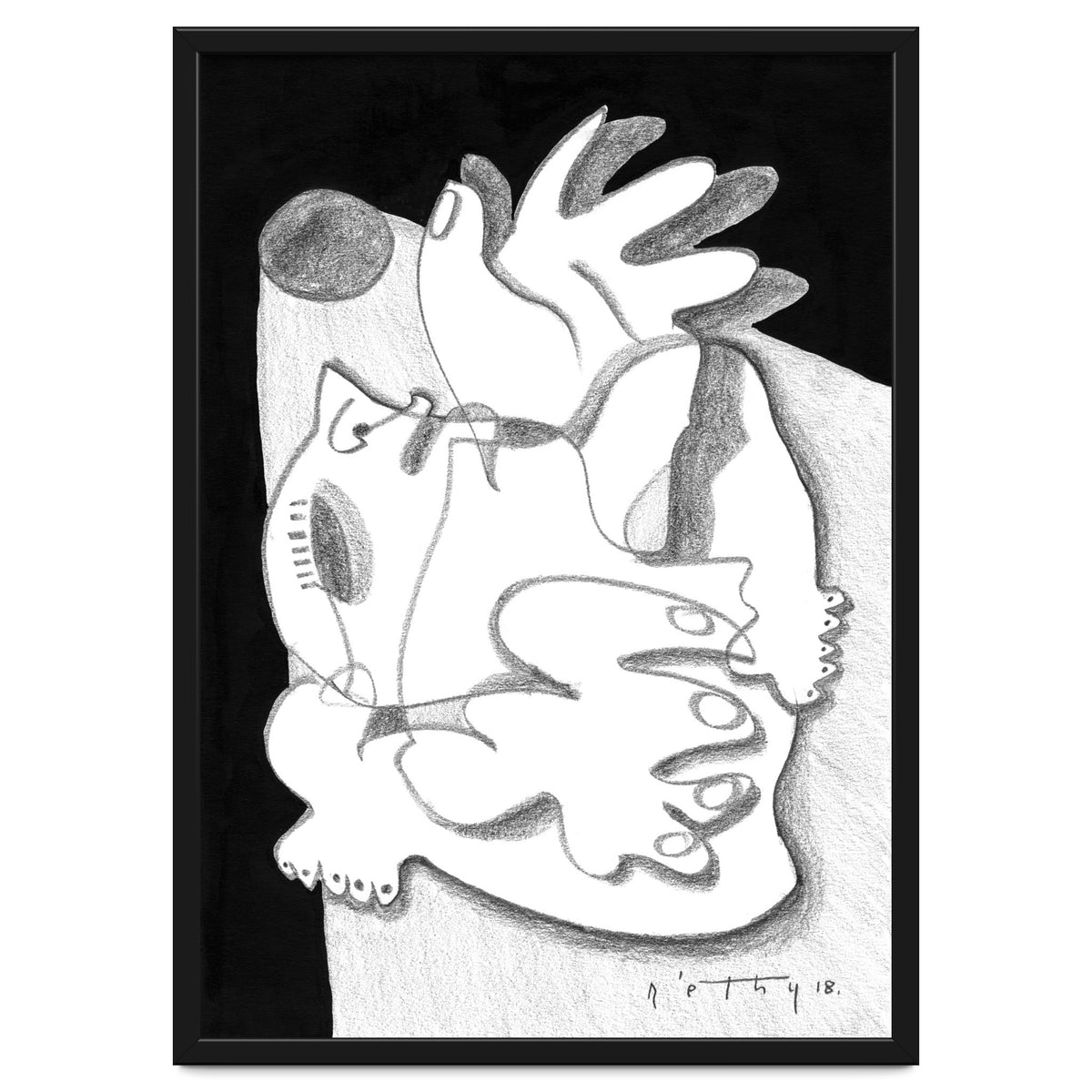 Dying in the Spotlight - b&w