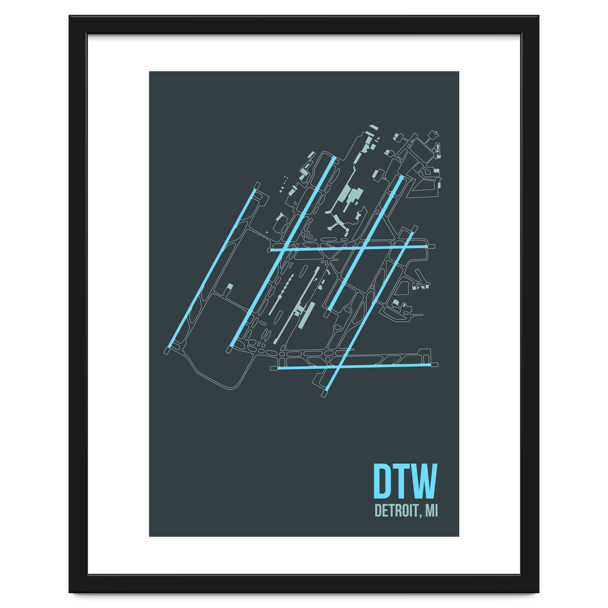 Detroit Airport Layout