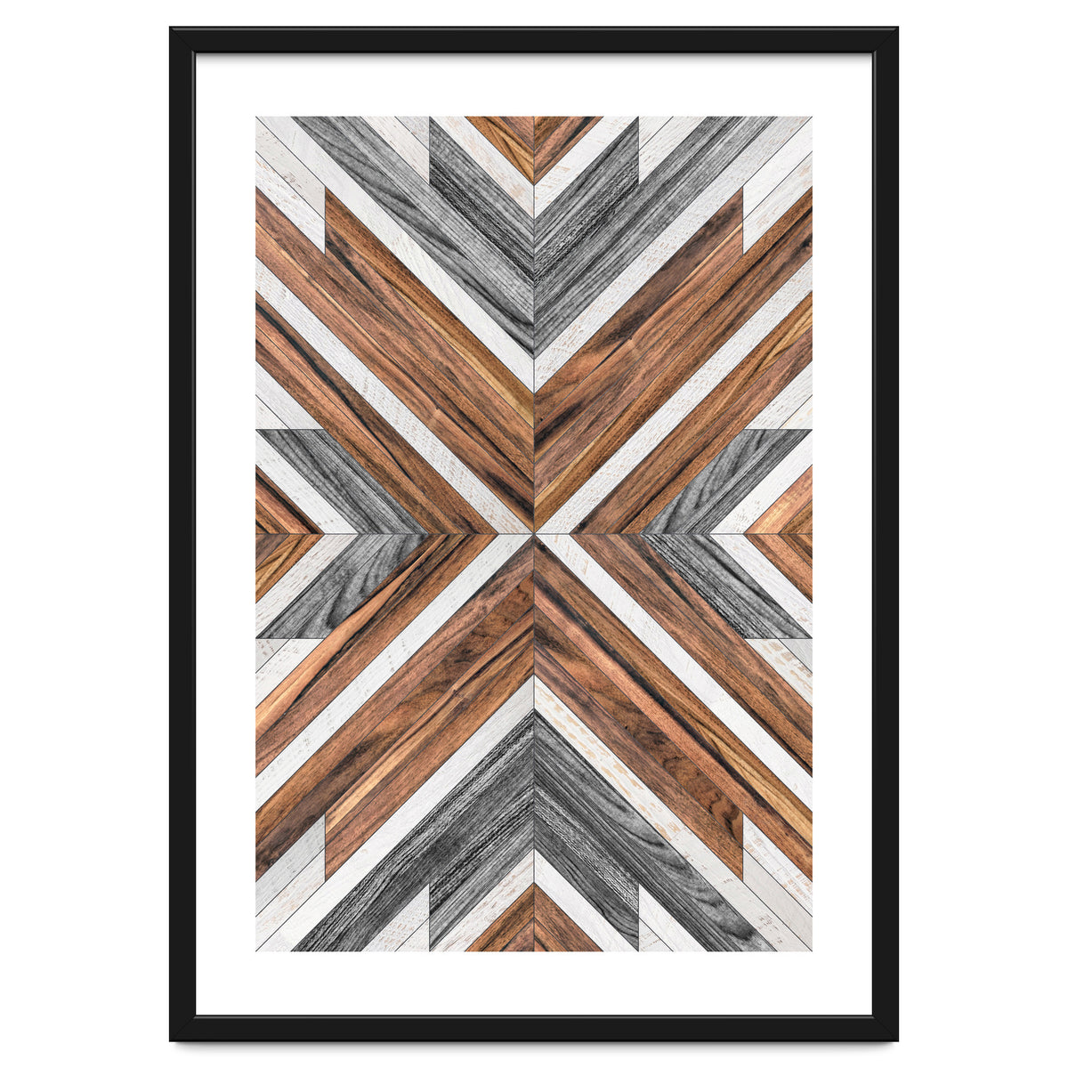 Urban Tribal Pattern No.4 - Wood
