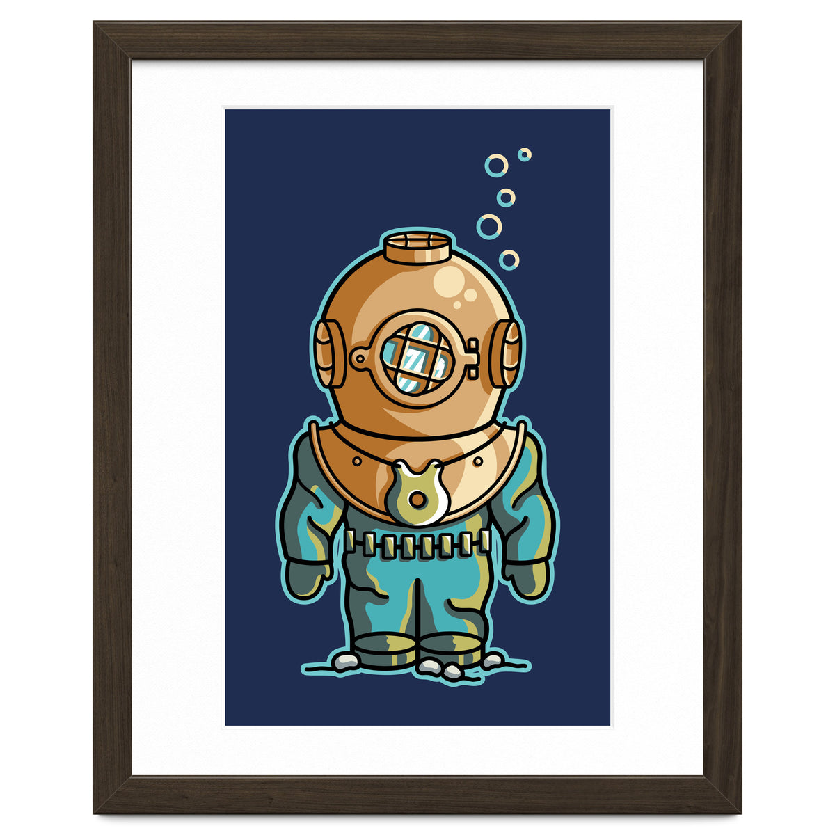 Cute Deep Sea Diver